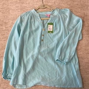 Lilly Pulitzer Size Small silk in Seasalt Blue